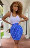Sexy Sleeveless Bodysuit+Mini Skirt 2 Piece Sets CHY-1362