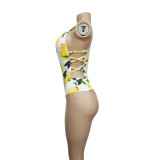 Printed Sexy One Piece Swimsuit BY-3380