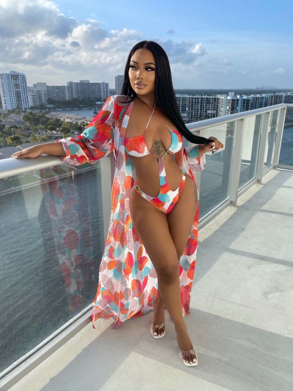 Sexy Printed Swimsuit Two Piece Sets BGN-245