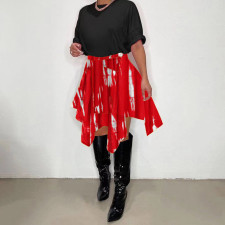 Casual Printed Irregular Skirt YSU-8082