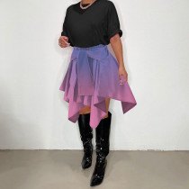 Casual Gradient Irregular Skirt CYAO-81052