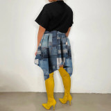 Casual Printed Irregular Skirt CYAO-81051