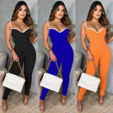 Sexy Sleeveless Sling Tight Jumpsuit MA-Y504