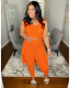 Plus Size Solid Ribbed Tank+Sleeveless Coat+Pants 3 Piece Sets YH-5268