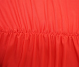 Solid Color Sexy V-Neck Slit Evening Dress YF-10036
