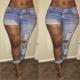 Fashion Chain Ripped Pencil Jeans XCFF- 243