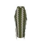High Waist Printed Tassel Long Skirt YBSF-88807
