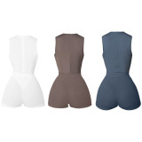 Sexy Printed Bodysuit+Shorts 2 Piece Sets CXLF-883