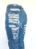 Denim Ripped Hole Skinny Jeans Pants LX-5525