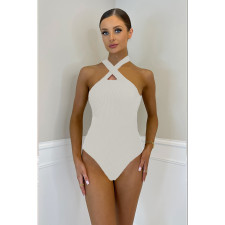 Solid Sexy Breathable Tight Bodysuit YIY-5347