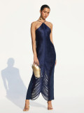 Sexy Hollow Out Backless Long Evening Dress ZSD-0492