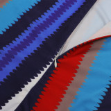 Colorful Stripe V Neck Strapless Tube Jumpsuits SFY-009-1