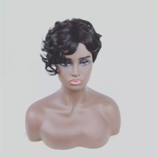 Short Cut With Bangs Synthetic Curly Wigs BMJF-K13