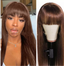 Blunt Bangs Long Straight Wigs BMJF-007