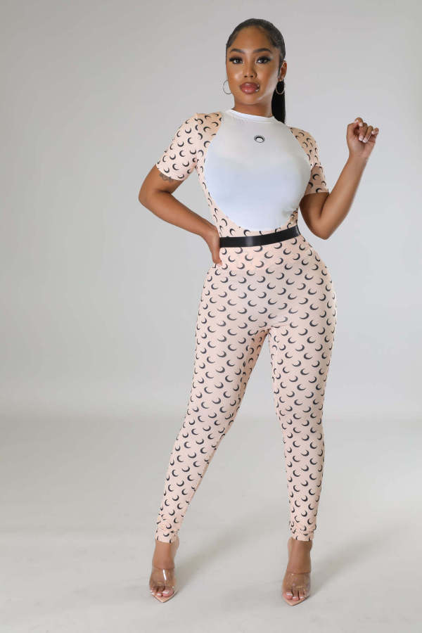 Casual Printed Short Sleeve 2 Piece Pants Sets BYMF-60821