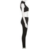 Sexy Hollow Slim Tank And Pants 2 Piece Sets XEF-K22S12747