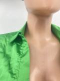 Sexy Long Sleeve Mini Shirt Dress SMD-82098