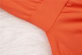 Plus Size Solid Half Sleeve Harem Jumpsuit (Without Belt)ME-6084
