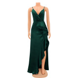 Fashion Sexy Sling Split Evening Dress GOSD-OS6799