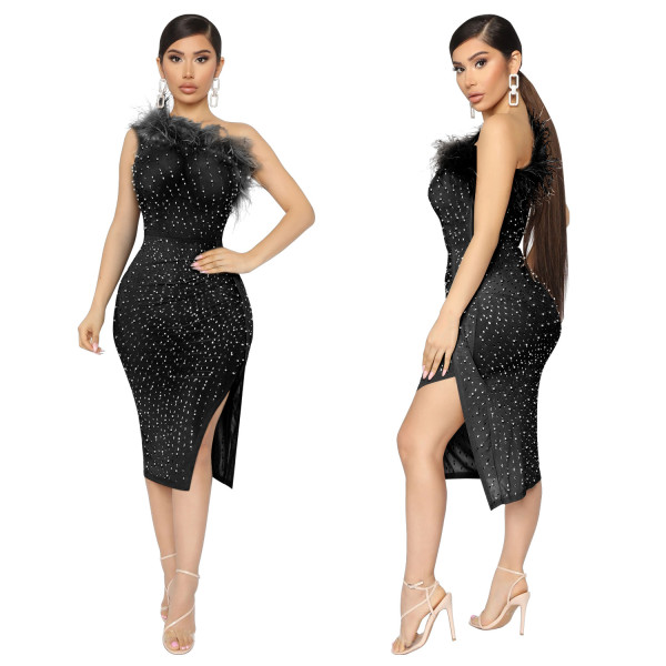 Sexy Party Nightclub Hot Diamond Dress GOSD-OS6781