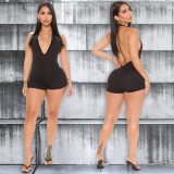 Fashion Sexy Solid Backless Rompers GOSD-XM1221