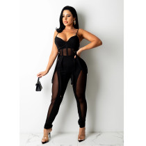 Mesh Sexy Sling Jumpsuit GOSD-OS6161