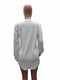 Casual Printed Long Sleeve O Neck T-Shirt SHA-86169