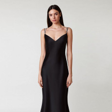Sexy Backless Hot Drilling Sling Evening Dress FL-22179