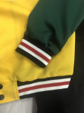 Plus Size Contrast Color Jacket And Pants 2 Piece Sets DAI-8398