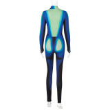 Casual Printed Long Sleeve Bodysuit+Pants 2 Piece Sets BLG-269204K