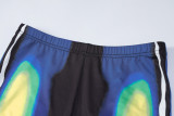 Casual Printed Long Sleeve Bodysuit+Pants 2 Piece Sets BLG-269204K