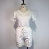 Casual T-shirt And Shorts Two Piece Set GWDS-210523
