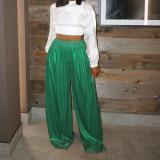 Casual Solid Wide Leg Pants GOSD-1295