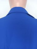 Sexy Solid Long Sleeve Shirt Dress YD-8654