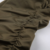 Fashion Stand Collar Crop Zipped Jacket GLRF-27205