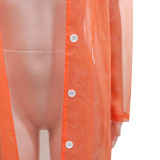 Sexy Organza Long Sleeve Long Cloak Coat SH-390408