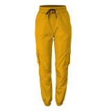 Casual Fashion Solid Color Cargo Pants YIY-6201