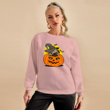 Plus Size Halloween Print Sweatshirts Tops YH-5279