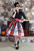 Fashion Halloween Print Skirt (Without Belt ) NK-8062