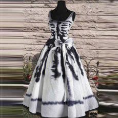 Plus Size Fashion Halloween Sleeveless Maxi Dress NY-9050