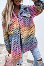 Fashion Printed Woolen Coat MK-3133