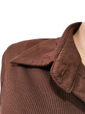 Casual Solid Color Long Sleeve Pant 2 Piece Set CM-8638