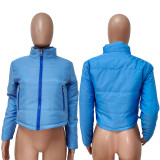 Plus Size Winter Zipper Cotton-padded Puffer Coats LSD-90300