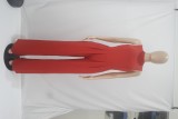 Fashion Solid Color Sleeveless Bodysuits+Wide Leg Pants Suit SHD-9399