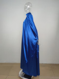 High Collar Loose Big Swing Maxi Dress MUE-3446