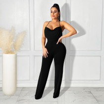 Fashion Halter Tie Up Backless Jumpsuit YIY-7135