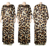Plus Size Fashion Print Loose Big Swing Dress NY-2587