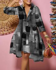 Fashion Print Big Swing Shirt Dress GSRX-7012