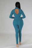 Casual Solid High Collar Tight Jumpsuit ME-8244