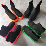 Round Head Knitted Elastic Socks Short Boots TWZX-866